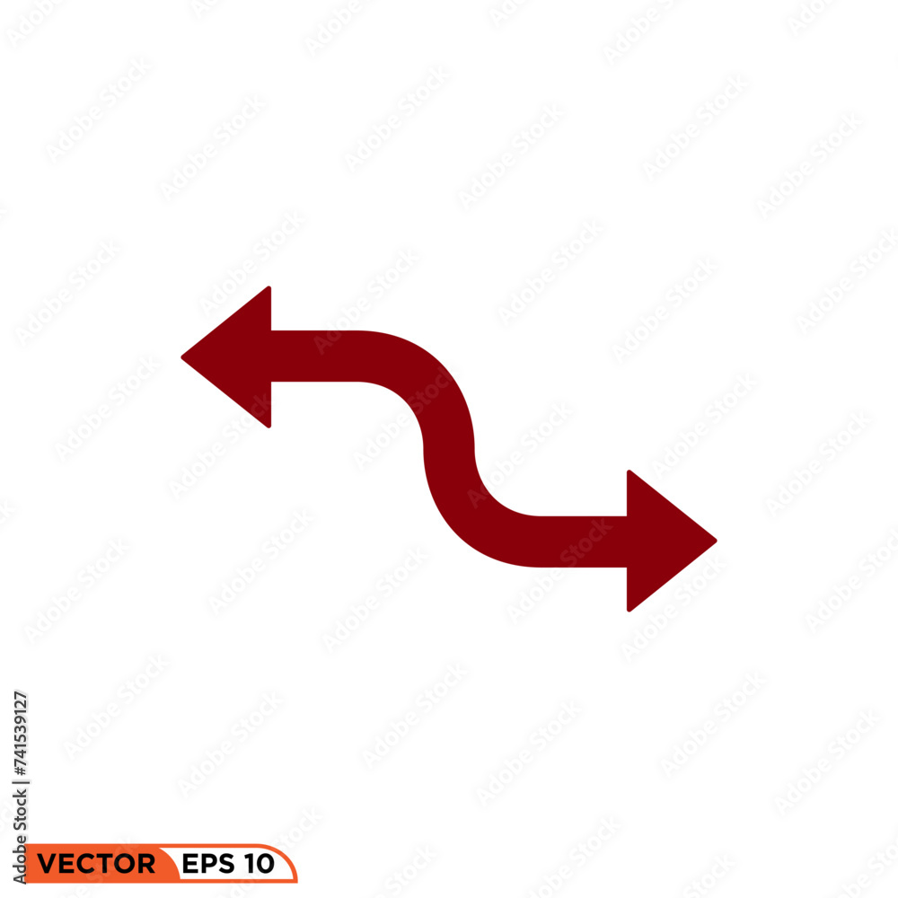 Arrow icon vector graphic of template, symbol and sign Arrow icon vector graphic of template, symbol and sign
