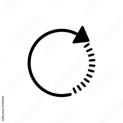 Refresh icon isolated on white background. Reload icon vector. Update icon. convert icon