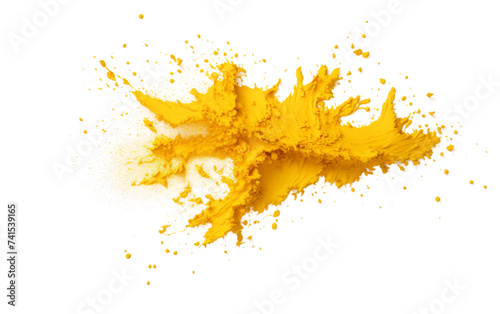 Goldenrod Yellow Pollen Stain on white background