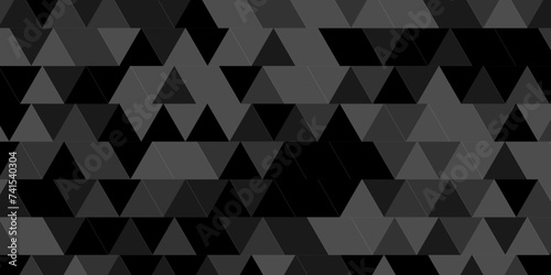 Modern geometric carve cube vector seamless technology black and gray angular background. Abstract geometric pattern gray Polygon Mosaic triangle Background, business and corporate background.