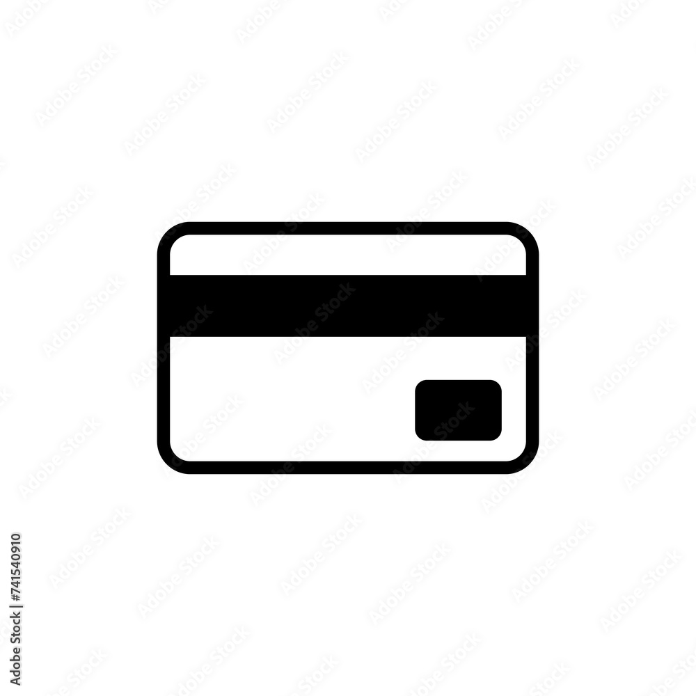 Credit card icon isolated on white background. Credit card payment icon vector Credit card icon isolated on white background. Credit card payment icon vector