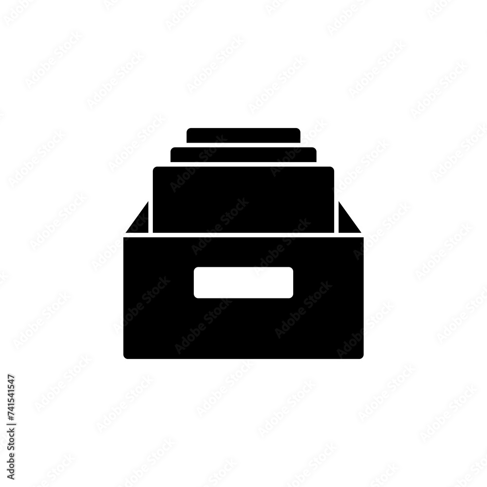 Archive folders icon isolated on white background. binders vector icon. Archive storage icon. Archive folders icon isolated on white background. binders vector icon. Archive storage icon.