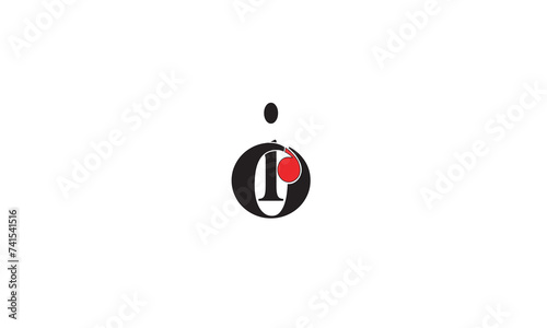 IO, OI, O, I Abstract Letters Logo Monogram	