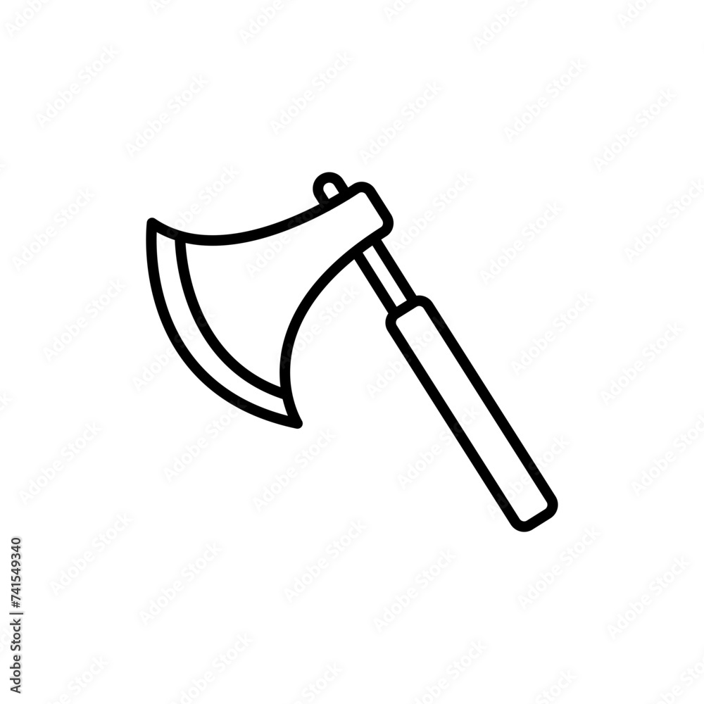 Axe outline icons, gardening tool minimalist vector illustration ,simple transparent graphic element .Isolated on white background Axe outline icons, gardening tool minimalist vector illustration ,simple transparent graphic element .Isolated on white background