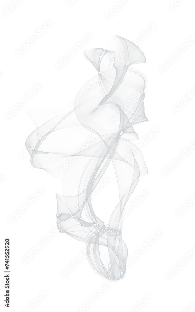 Fototapeta premium Clear smoke or vapor flowing upward.