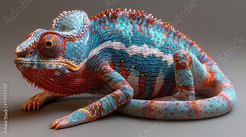 Captivating chameleon  a stunning showcase of nature s master of camouflage and adaptability  the versatile and enchanting chameleon in its vibrant and ever-changing hues