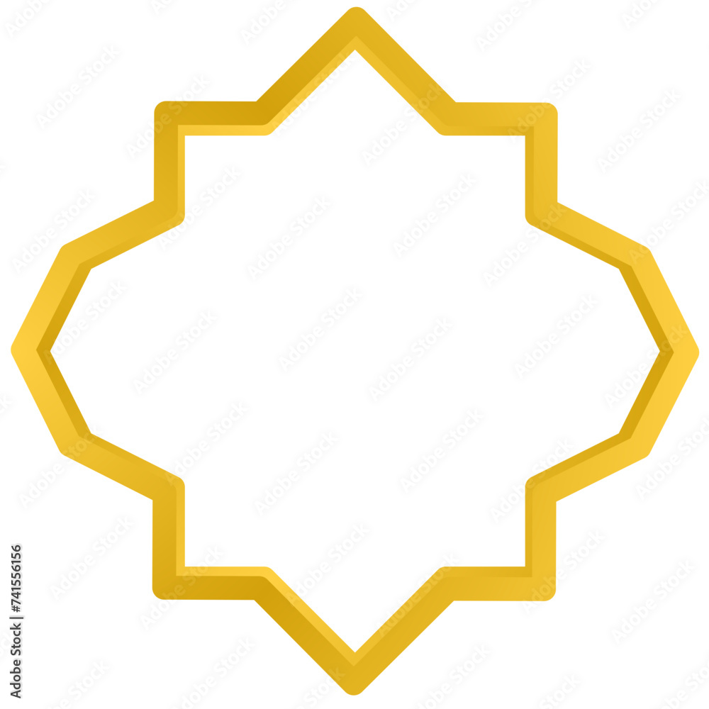 Gold Islamic Frame