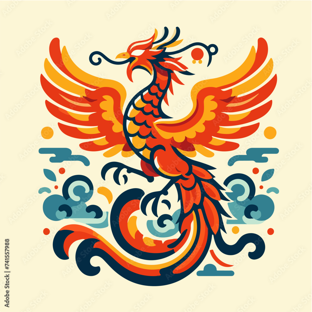 Chinese mythological phoenix creature Chinese mythological phoenix creature