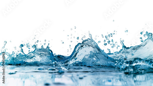 Water Splashing on the Surface of a Body of Water