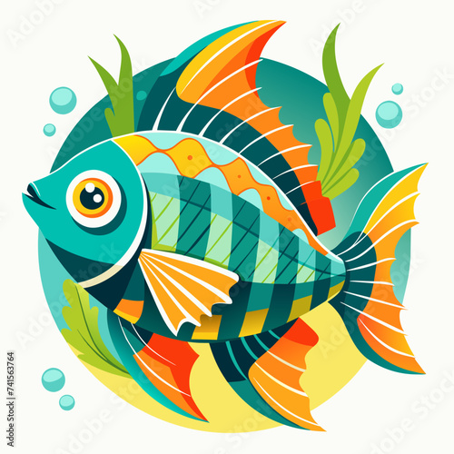 Fish animal sea pet vector illustration cartoon pretty cute perfect beautiful amazing
