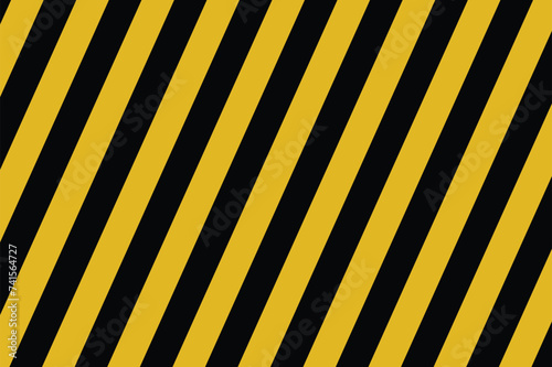 black and yellow seamless striped background. Safety, danger or caution concept