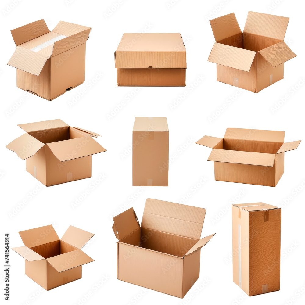 Collection of Cardboard Boxes Collection of Cardboard Boxes