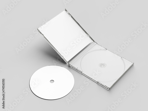 Blank CD jewel case mockup