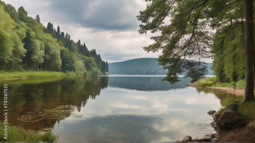 lake in the mountains