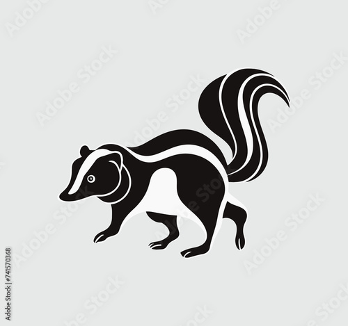 Vector squirrel logo vector icon design illustration