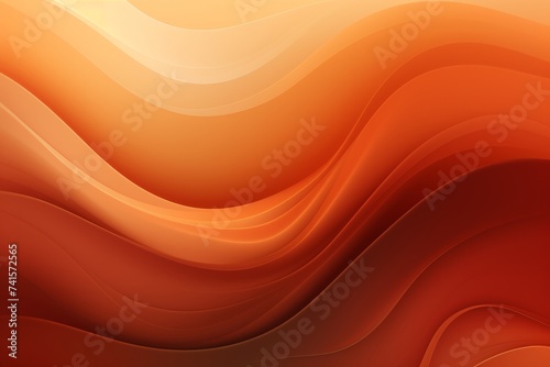 Burnt Sienna to Cocoa Brown abstract fluid gradient design, curved wave in motion background for banner, wallpaper, poster, template, flier and cover