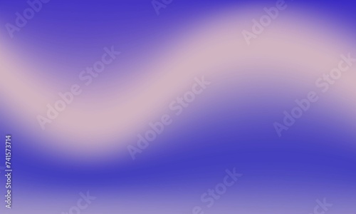 White curved shape on blue background for futuristic concept.