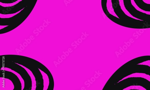 Black lines on a pink background with space for text.