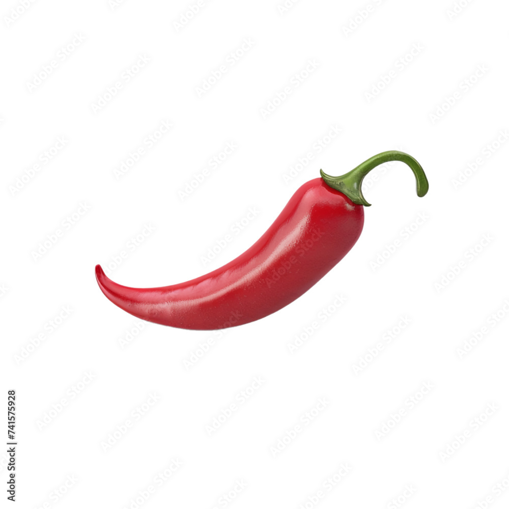 red hot chili pepper isolated on a white background red hot chili pepper isolated on a white background