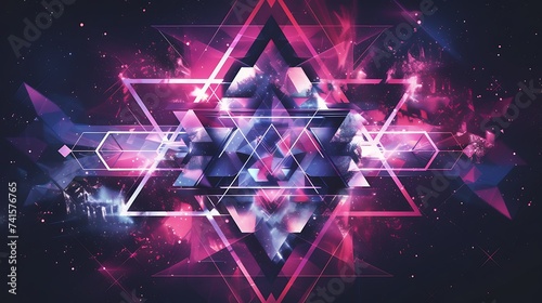 Abstract Anime background, manga style, LOFI, colorful wallpaper, poster cover