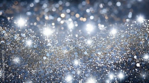 Glittering Silver - Brilliant Twinkling Sparkles Perfect for Vivid Backgrounds