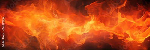 Blazing Flame Texture. Beautiful Closeup of Blaze Fire Burning in a Dangerously Captivating