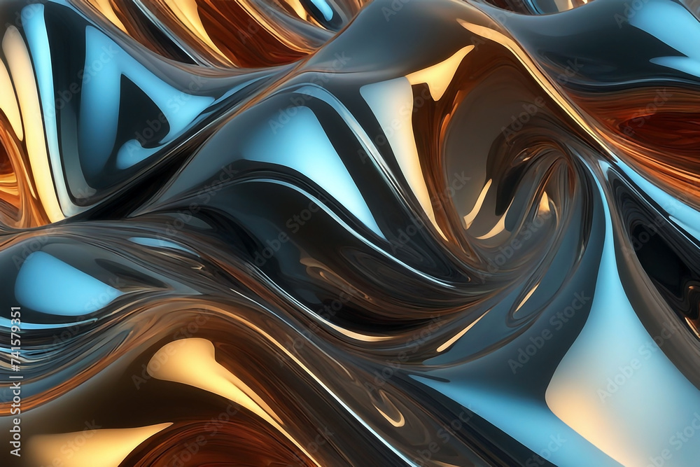 Transparent glassy abstract 3d background with vibrant chrome colors Transparent glassy abstract 3d background with vibrant chrome colors