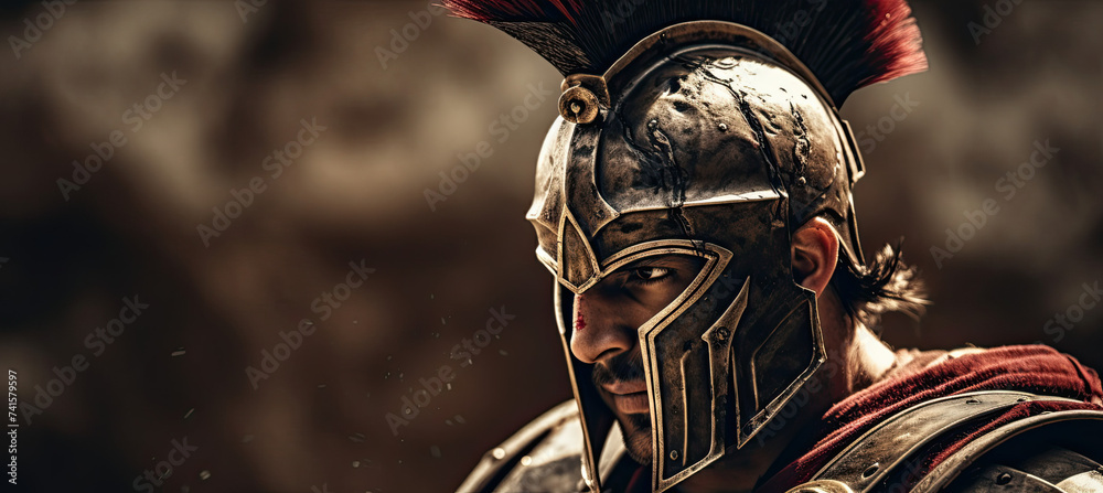Gladiator in armor Gladiator in armor