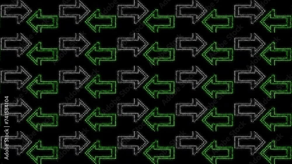 Direction arrow symbol with technology concept background Direction arrow symbol with technology concept background
