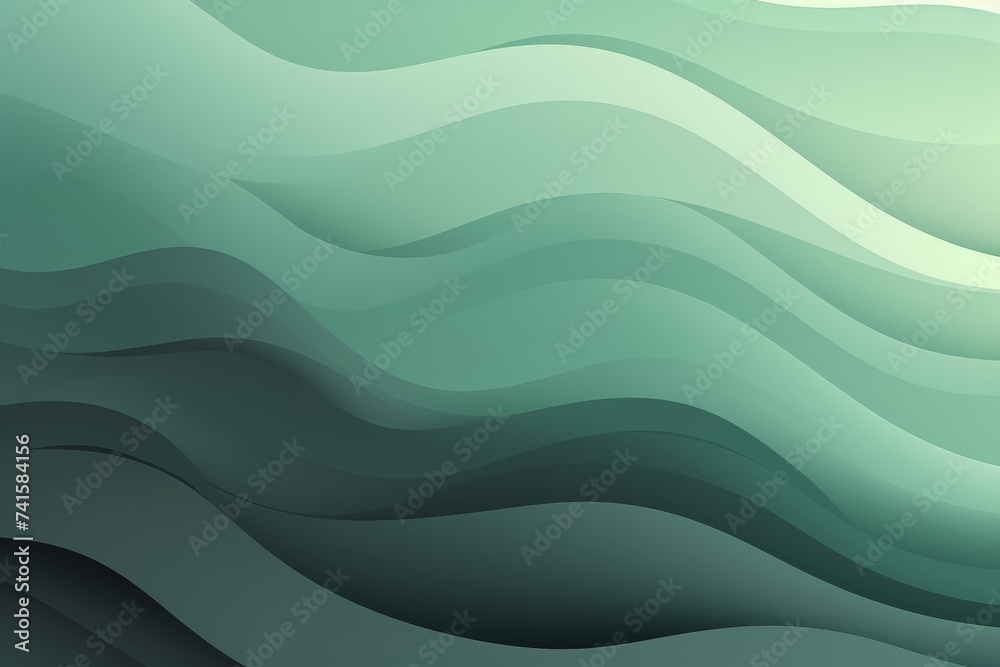 Hunter Green to Sage Green abstract fluid gradient design, curved wave in motion background for banner, wallpaper, poster, template, flier and cover Hunter Green to Sage Green abstract fluid gradient design, curved wave in motion background for banner, wallpaper, poster, template, flier and cover