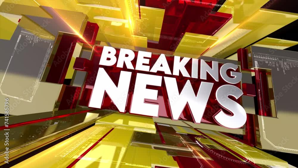 global earth rotating digital world breaking news Studio Background for news report and breaking news on world live report	