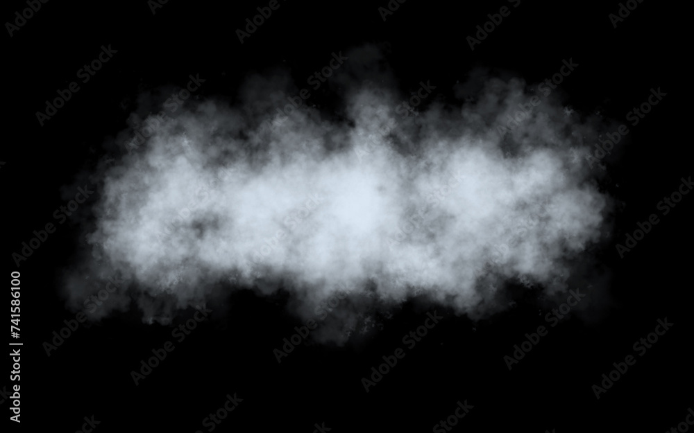 A white fluffy cloud. A thick fog. An accumulation of vapor or smoke A white fluffy cloud. A thick fog. An accumulation of vapor or smoke