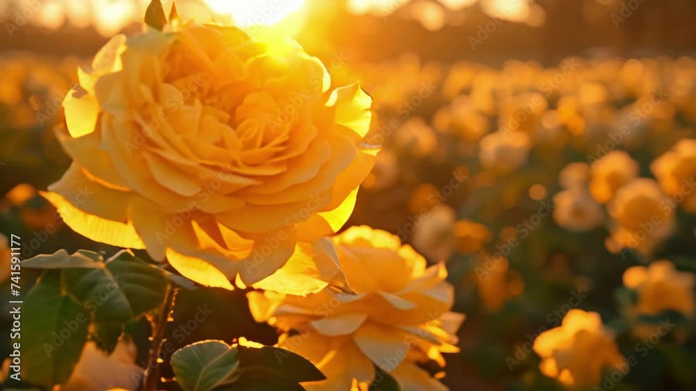 Yellow Rose Among Yellow Flowers