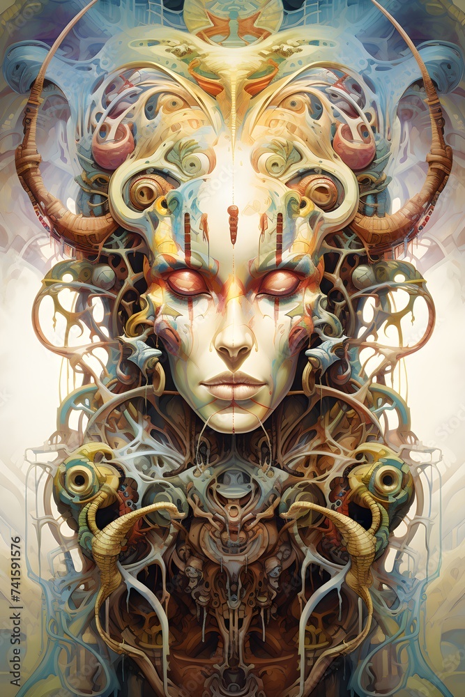 Esoteric images. Symbols, signs, and transcendental arts. Images created with AI.