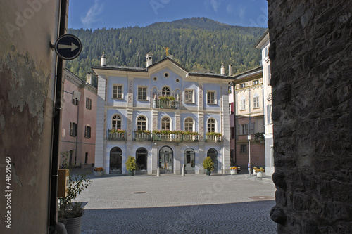 Zenrtrum von in Poschiavo, Kanton Graubünden, Schweiz