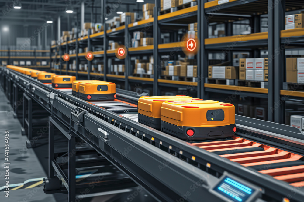 Robots are employed in warehouses and distribution centers for the handling and packaging of food products