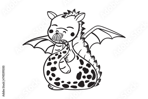 Cute dragon, Kids dragon, Cute mythical animal, Cartoon Dragon, Kids Dragon, Dragon Clipart, Dragon, Dragon Vector, Fantasy creature, Children's dragon illustration, Whimsical dragon, Adorable dragon 