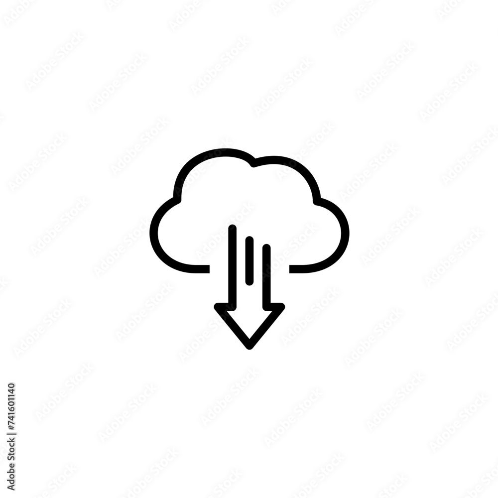 Cloud And Network Services Technology Icons Cloud And Network Services Technology Icons