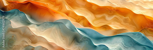 watercolor pattern of sand based on nature natural pattern for wallpapers , in the style of futuristic landscapes, photobashing, desertwave, light orange and azure, bryce 3d, photo-realistic landscape photo