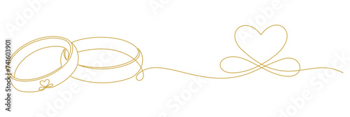 outline of the wedding ring