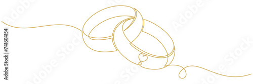 outline of the wedding ring