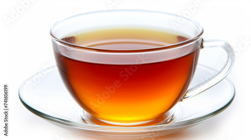 Aromatic awakening: steam rises, signaling the start of your day with freshly brewed tea.
