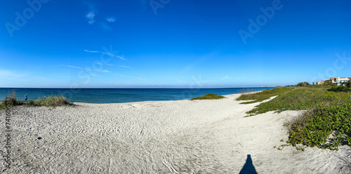 Desolate Turtle Beach on Florida's Gulf of Mexico coast photo