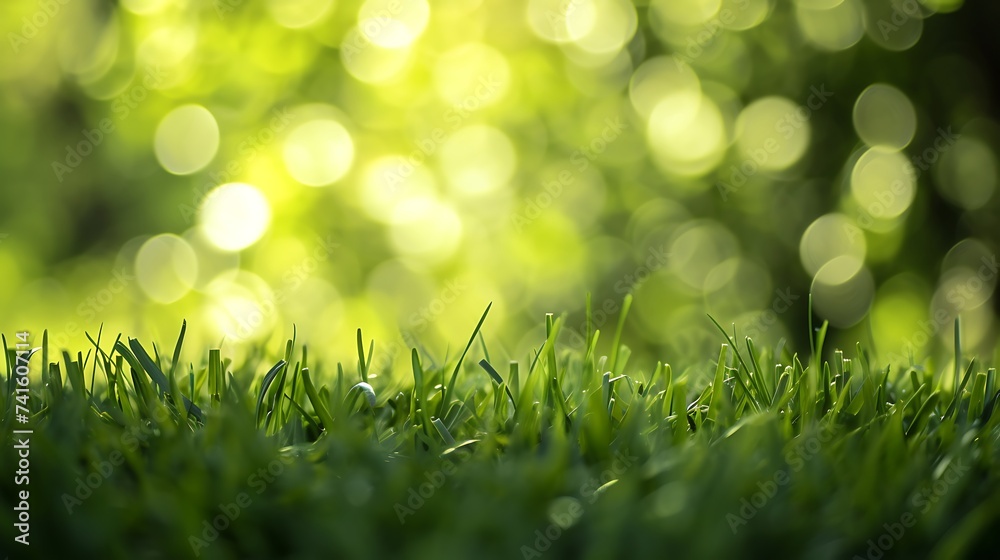 Obraz premium Grass with bokeh stock photo