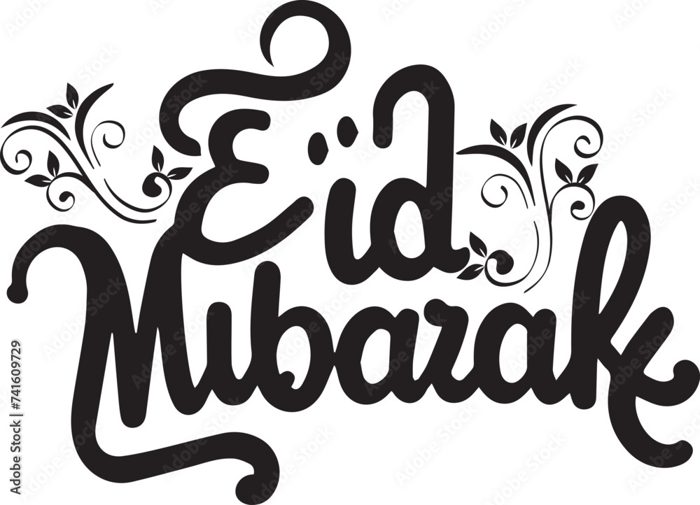 Eid Mubarak handwritten lettering, vector calligraphy. Eid Mubarak handwritten lettering, vector calligraphy.