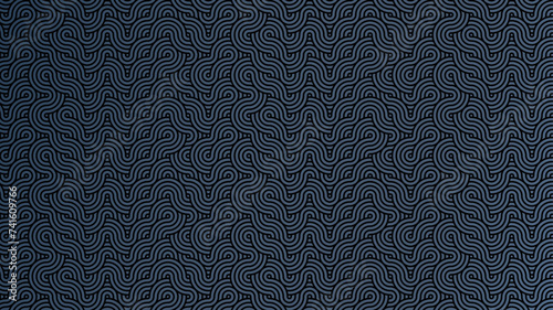 seamless Japanese style waving pattern background