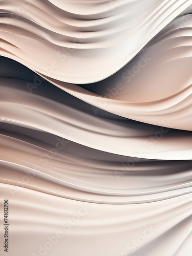 Beige abstract soft curved background