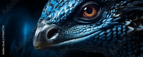 Sharp focus on raptor with vibrant face lights and striking blue eye. Concept Raptor Photography  Vibrant Lights  Striking Eye  Sharp Focus  Wildlife Portraits