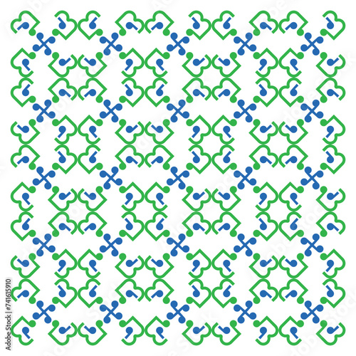 Creative ethnic style vector seamless pattern