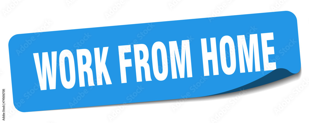 work from home sticker. work from home label work from home sticker. work from home label